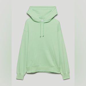 TNA Airy Fleece Boyfriend Hoodie | Cool Aloe Green | Discontinued | Lounge Cozy